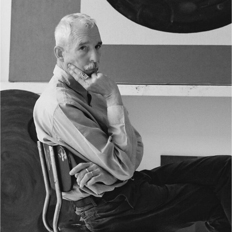 Ritratto di James Brown, artista americano noto per il suo linguaggio pittorico tra astrazione e simbolismo, presentato dalla Galleria Antonio Damiani.