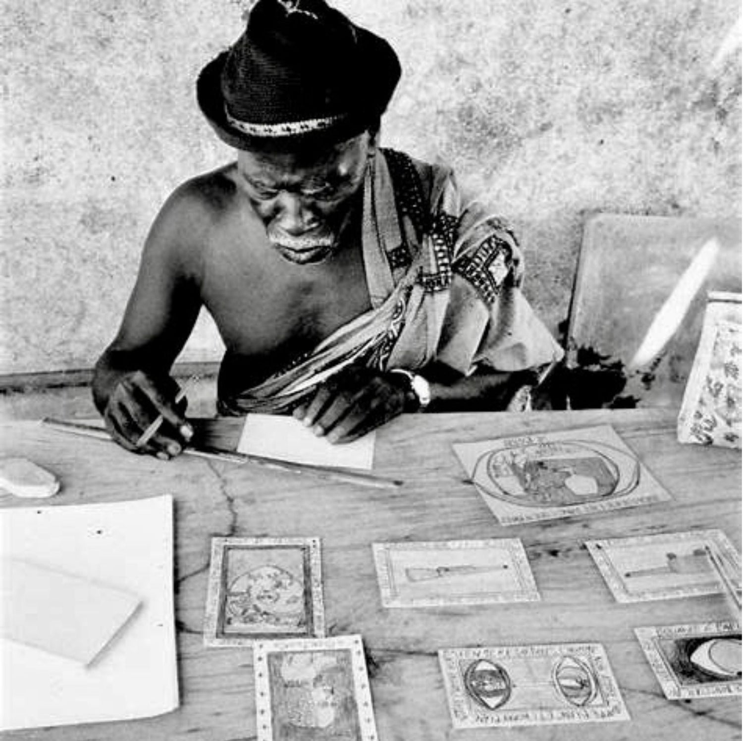 Frédéric Bruly Bouabré – Artista africano contemporaneo e creatore dell’alfabeto Bété | Galleria Antonio Damiani