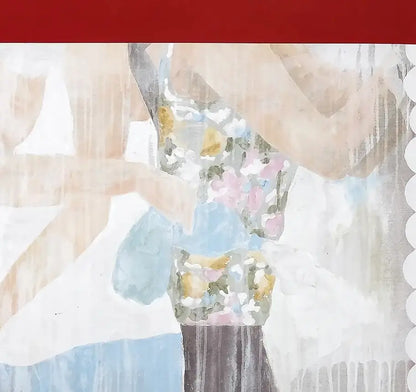 Dettaglio dell' Opera "Una mappatura della Pittura Italiana" (2023) di Luca Coser. Acrilico su lino, 200x190 cm. Ricerca tra astrazione e figurazione. Disponibile in Galleria.