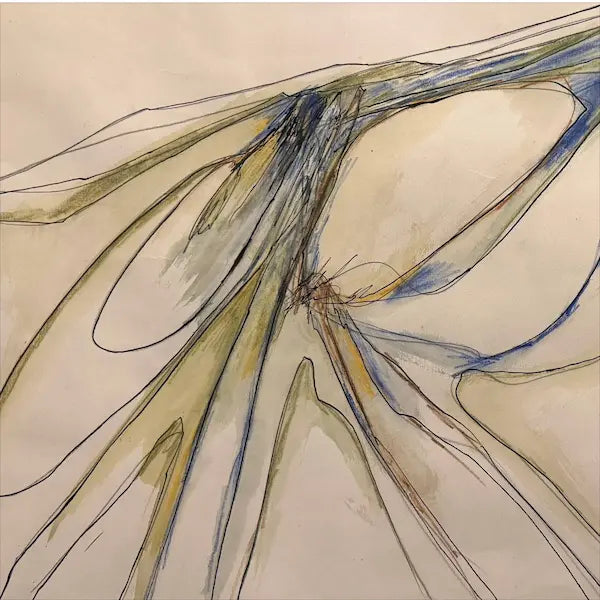 Dettaglio dell’opera Senza titolo, 1965 di Achille Perilli, ciclo dei Fumetti.
