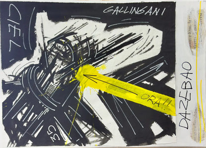 Alberto Gallingani opera AGN S 18 2018 acrilico su tela 50x72 cm.