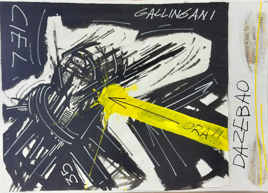 Alberto Gallingani opera AGN S 18 2018 acrilico su tela 50x72 cm.