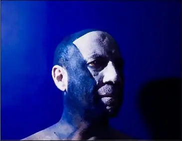 Michele Zaza, "Corpo creativo". Trittico fotografico unico del 2000, 60x240 cm. Opera pubblicata, 