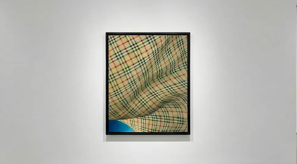 Opera Burbelly di Peter Schuyff esposta all'interno della Galleria d'arte Antonio Damiani, allestimento mostra arte contemporanea.