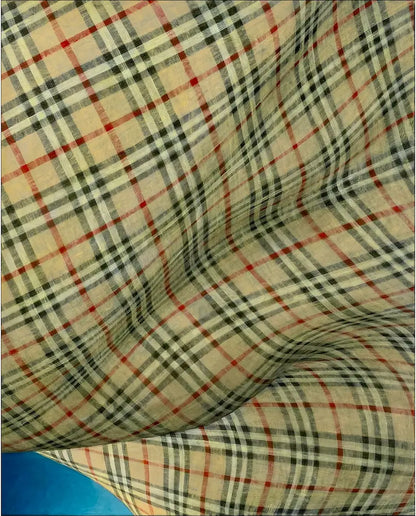 Peter Schuyff, Burbelly, 2015, olio su lino, 120x100 cm, opera originale di Peter Schuyff.