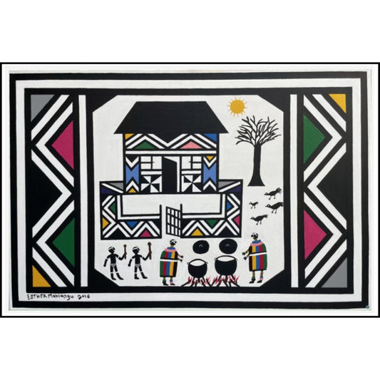 Ndebele dwelling - Galleria Antonio Damiani